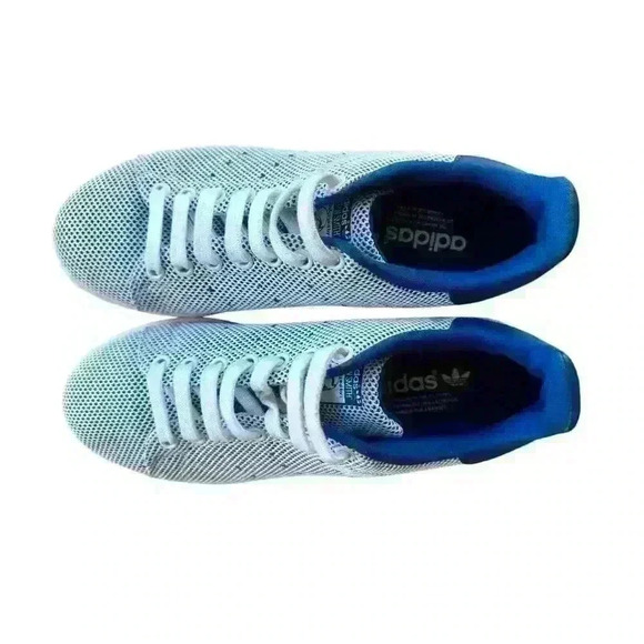 RARE🔥 Adidas Adicolor Stan Smith Blue & White Net Sz 7 Men's - Picture 1 of 13